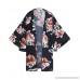Kidsform Women's Floral Kimono Lace Long Sleeve Casual Crochet Cardigan Wrap Chiffon Outwear Cover Up Tops V-black B07MPW6QL2